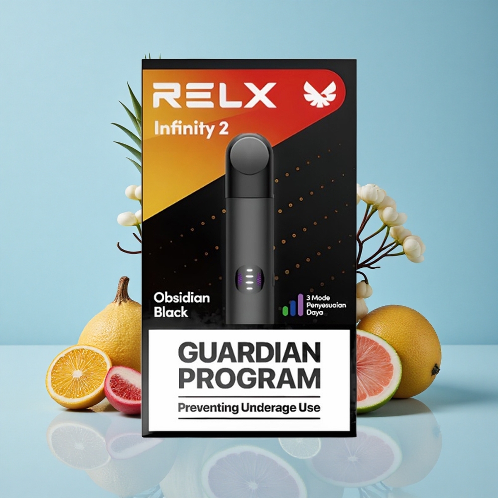 RELX Infinity 2 600-650 Puffs Darkasteroid سعة البود: 1.9 مل