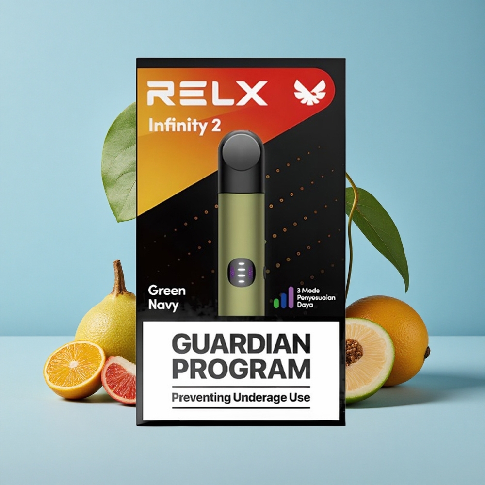 RELX Infinity 650 Puffs أخضر-بحريني سعة الخزان: 1.9 مل