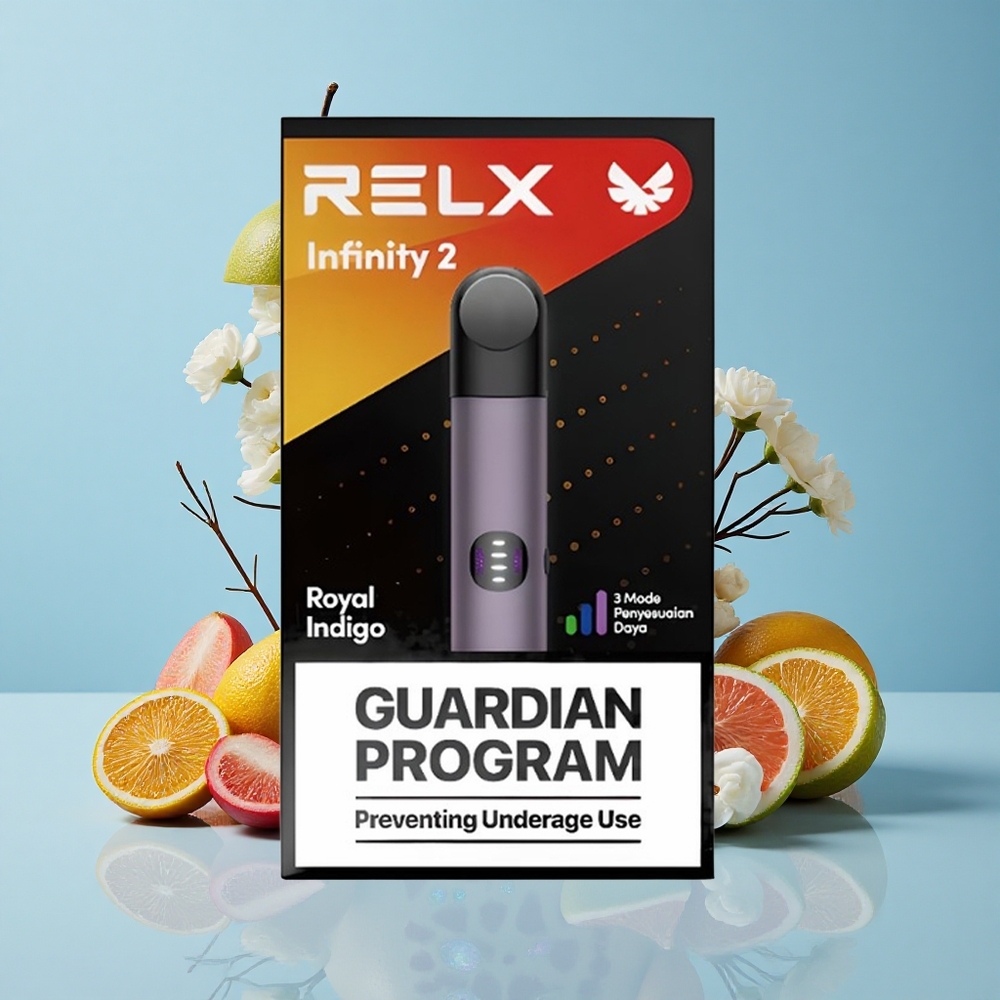 RELX Infinity 650 Puffs Royal Indigo (النيلي الملكي) سعة البود: 1.9 مل
