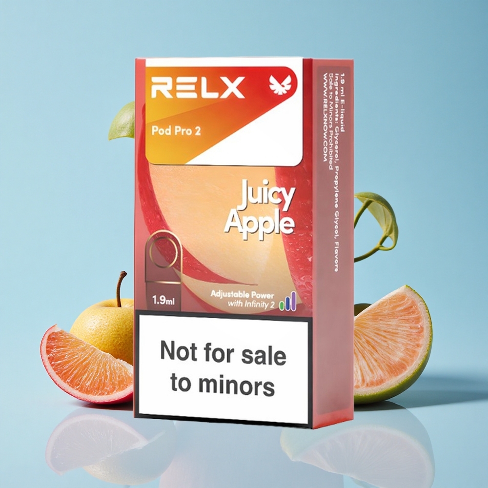 RELX Pod Pro 2 600 Puffs تفاح عصيري سعة البخار: 1.9 مل