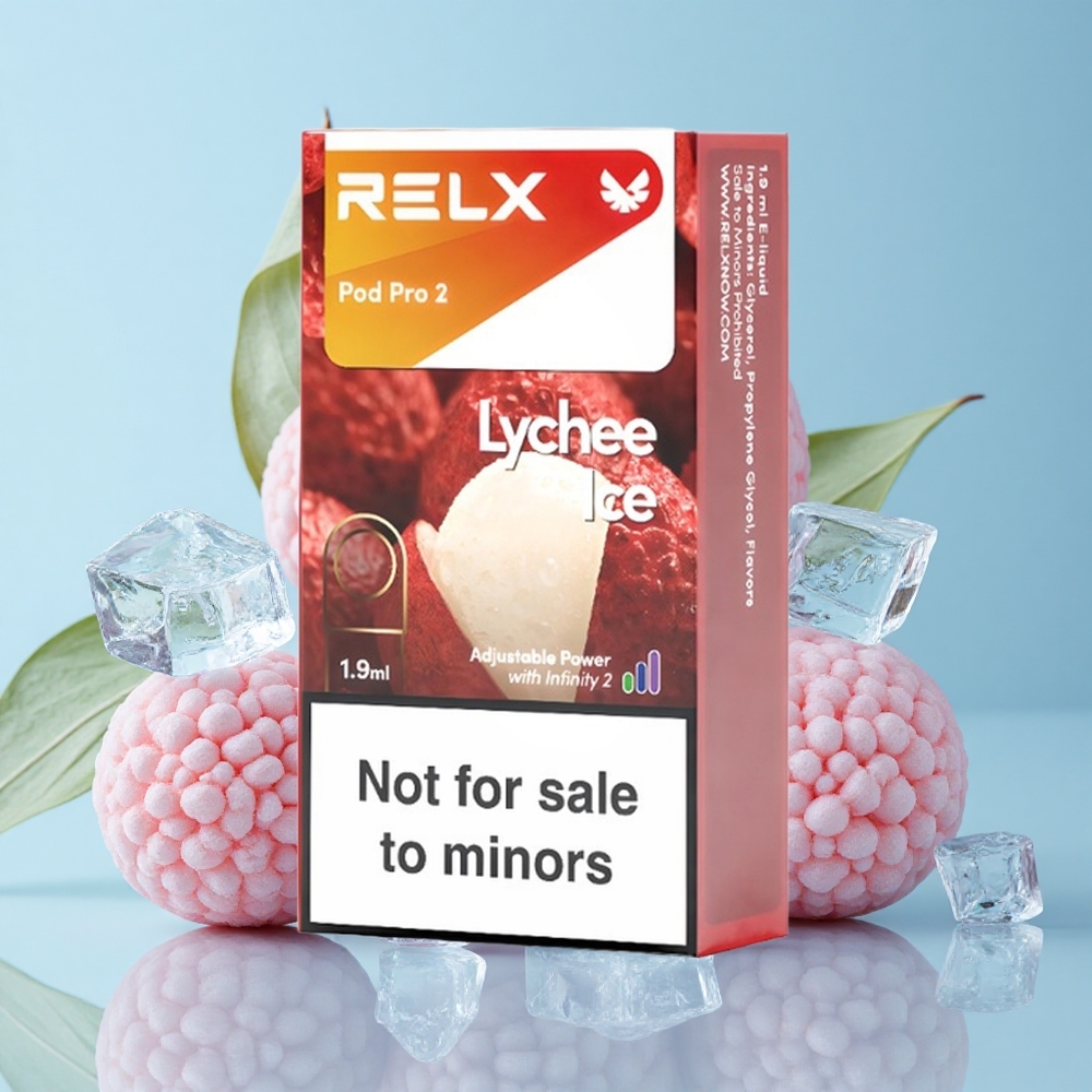 RELX Pod Pro 2 600 Puffs ليتشي آيس سعة البخار: 1.9 مل