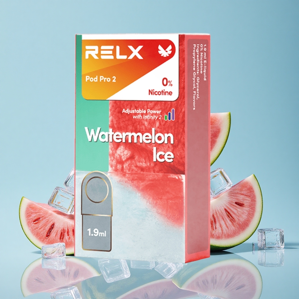 RELX Pod Pro 2 600 Puffs بطعم البطيخ المثلج سعة 1.9 مل