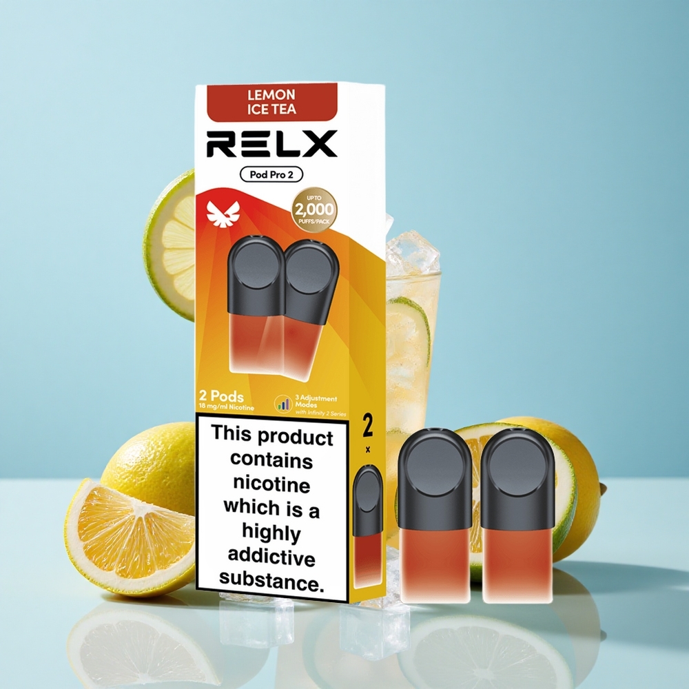 RELX Pod Pro 2 600 Puffs شاي-ليمون مثلج سعة البخار: 1.9مل