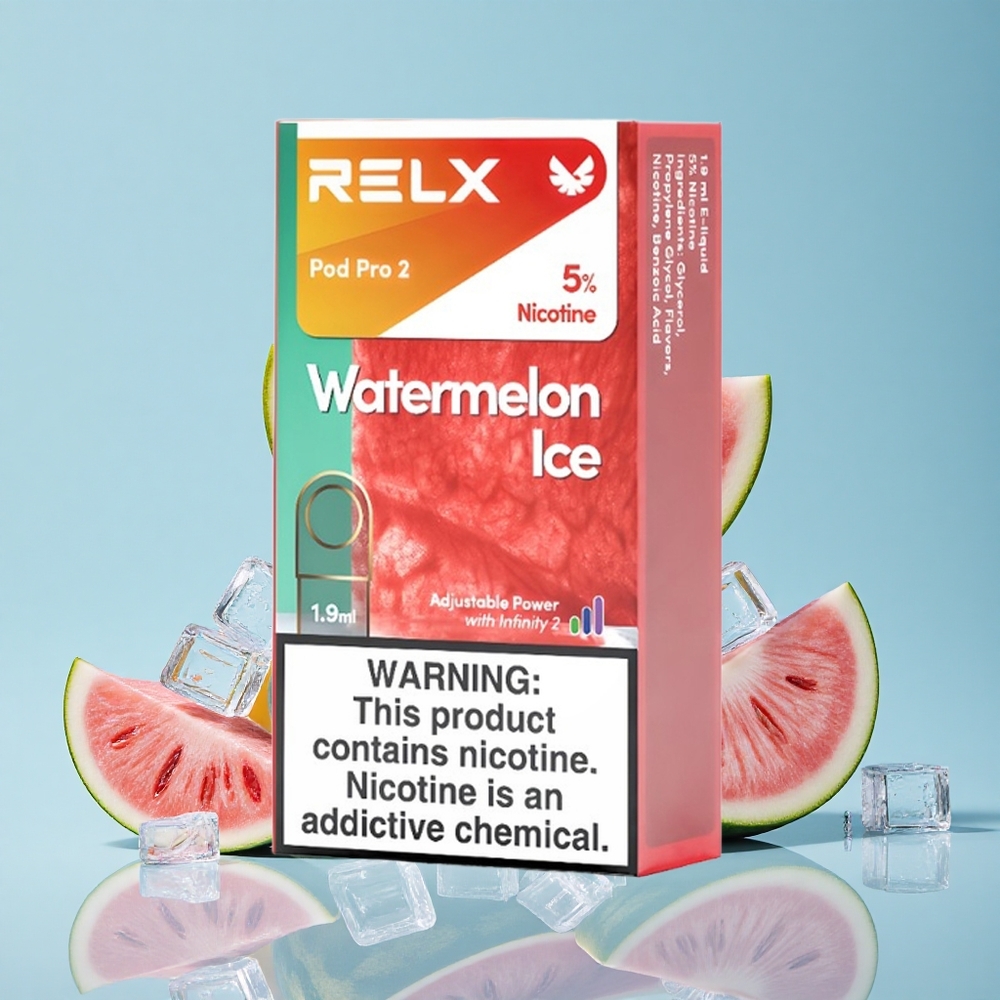RELX Pod Pro 600 Puffs بطعم البطيخ المثلج سعة 1.9 مل