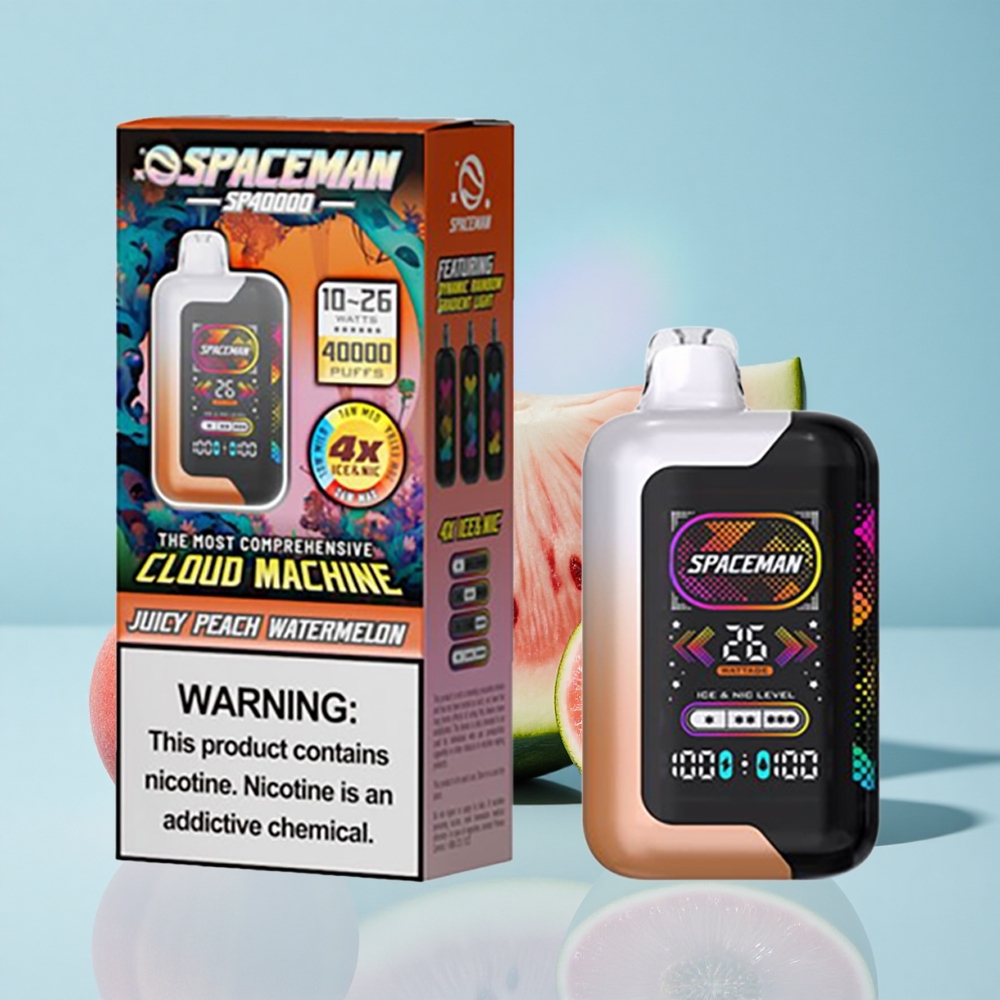 SMOK SPACEMAN SP40000 بخوخ لذيذ وبطيخ سعة السائل الإلكتروني: 20مل