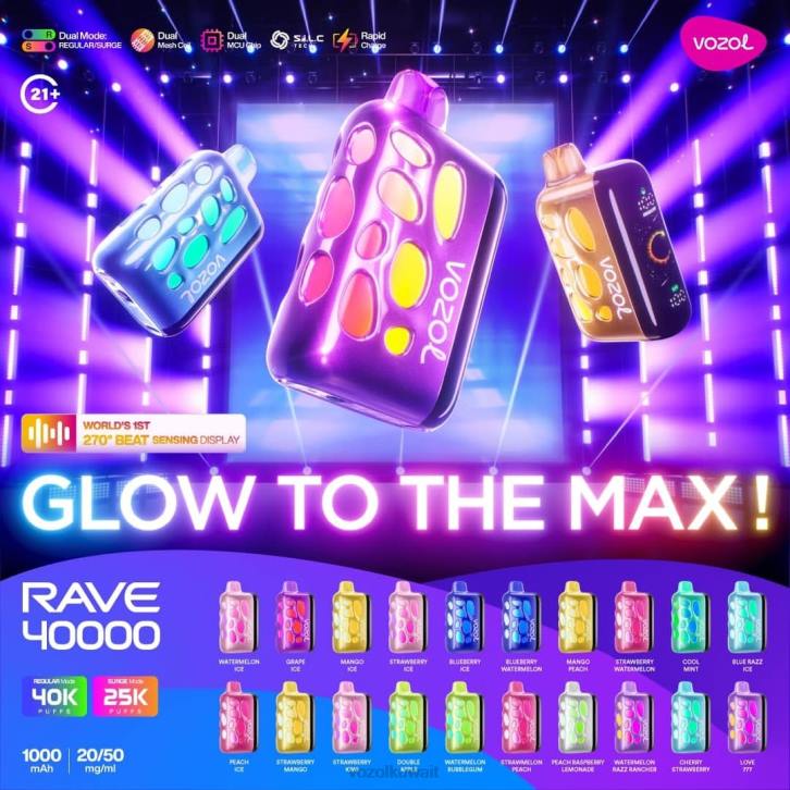 Vozol Rave 40000 80JR1
