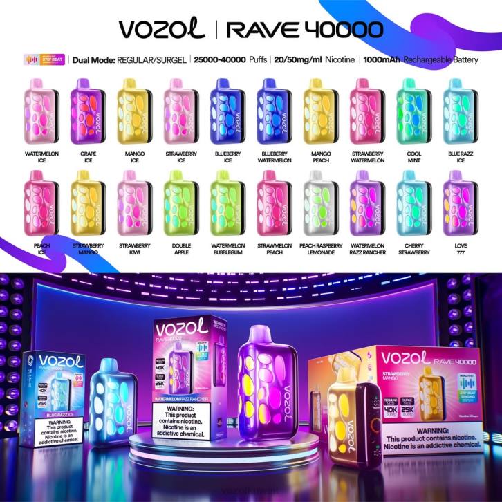 Vozol Rave 40000 80JR1